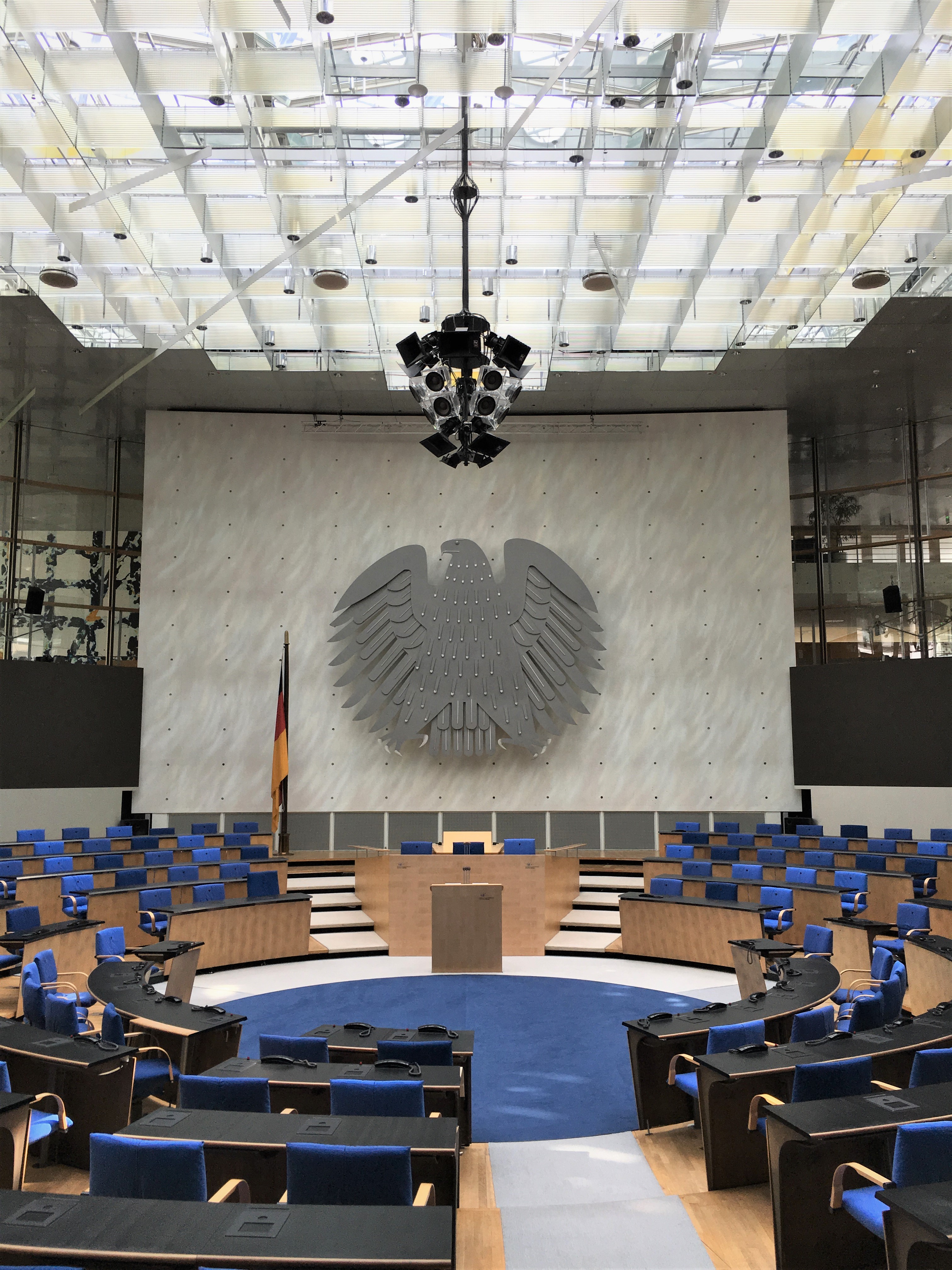 Bundeshaus Bonn, Plenarsaal, Lautsprecher, SAA